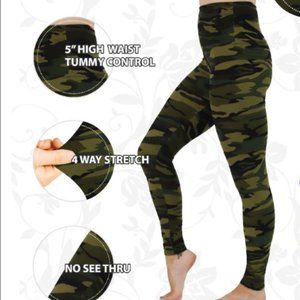 NWT Comfy leggings Camo Full Length Leggings